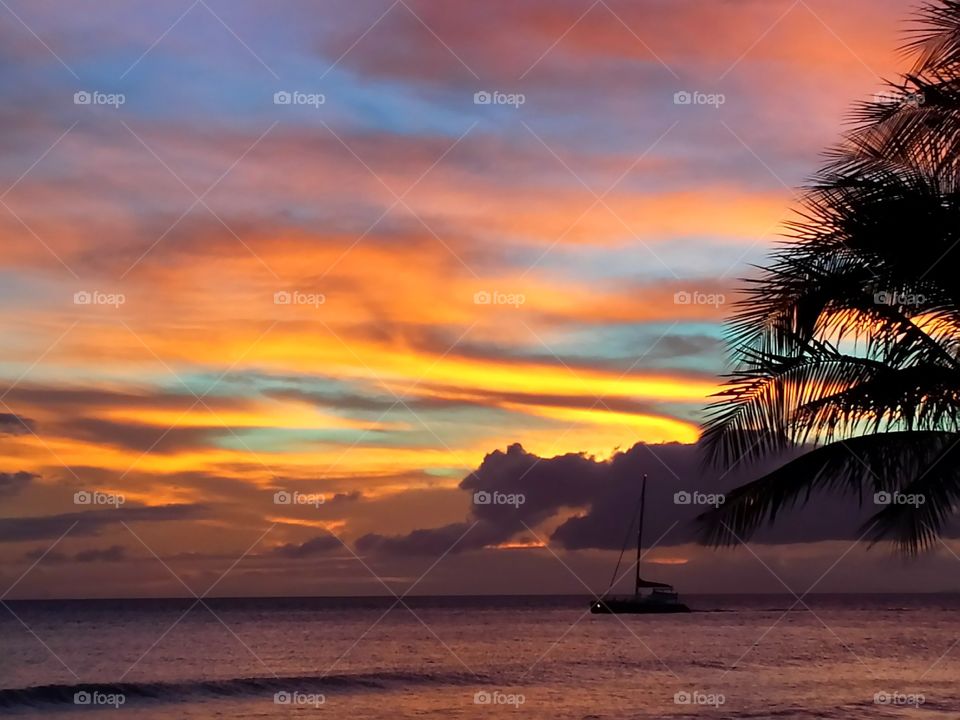 Sunset sail . Sunset sail