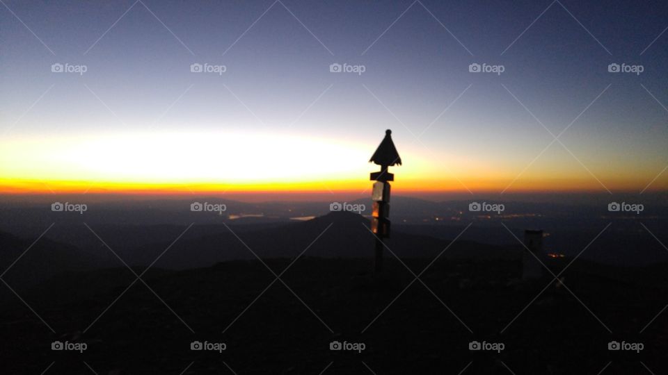 A beautiful mountain sunset in Tatry mountains, Slovakia