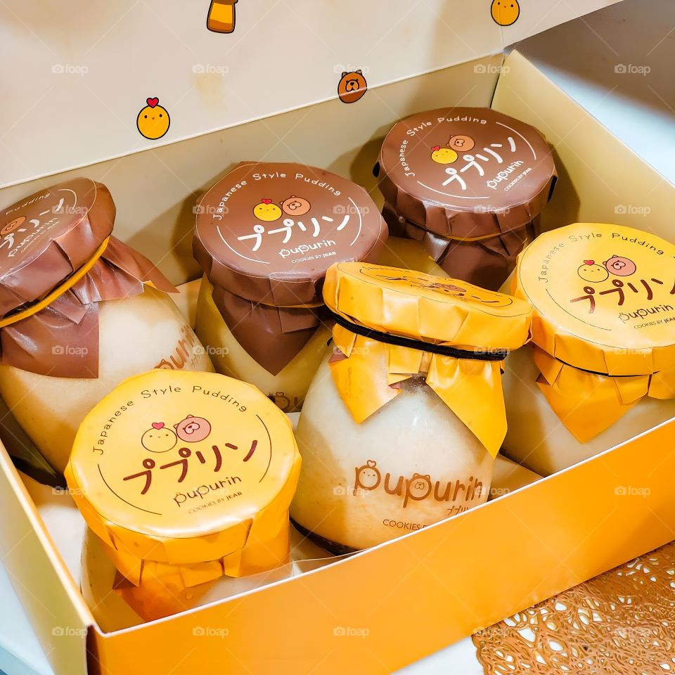 pupurin egg custard pudding