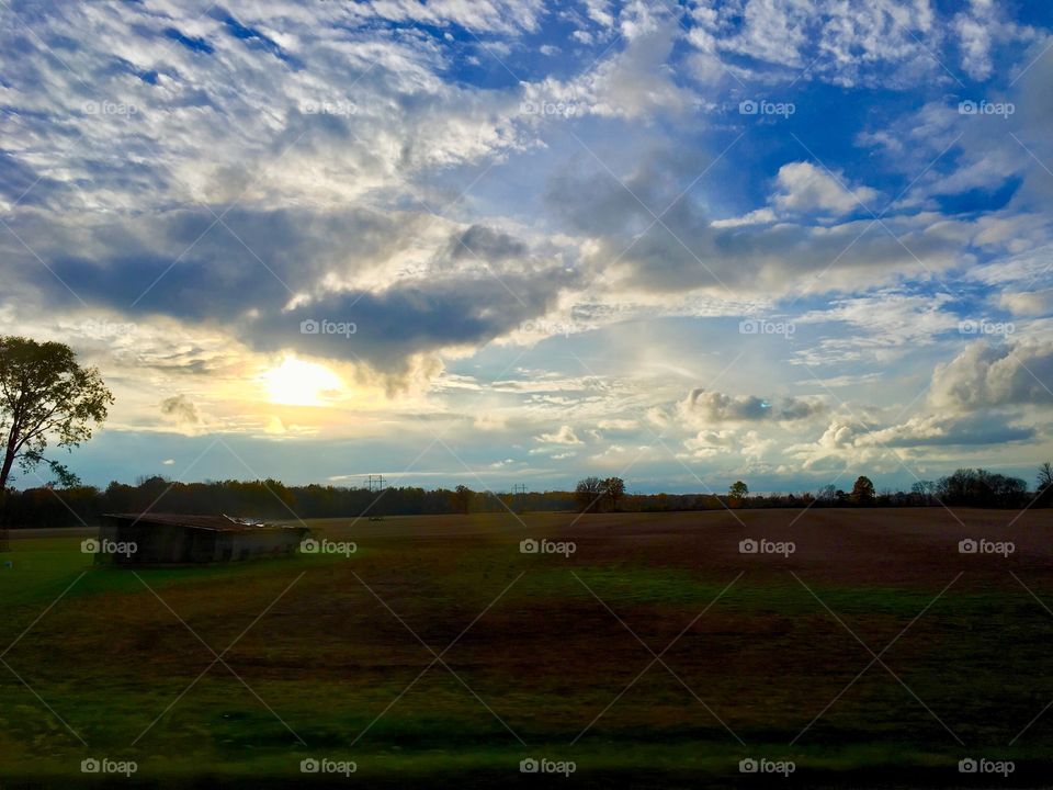 Sunset on the Farm - Marion, Ohio