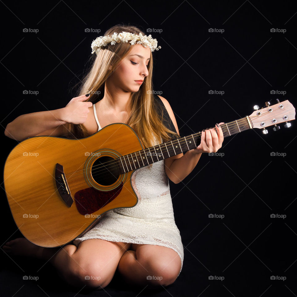 Girl With Guitar