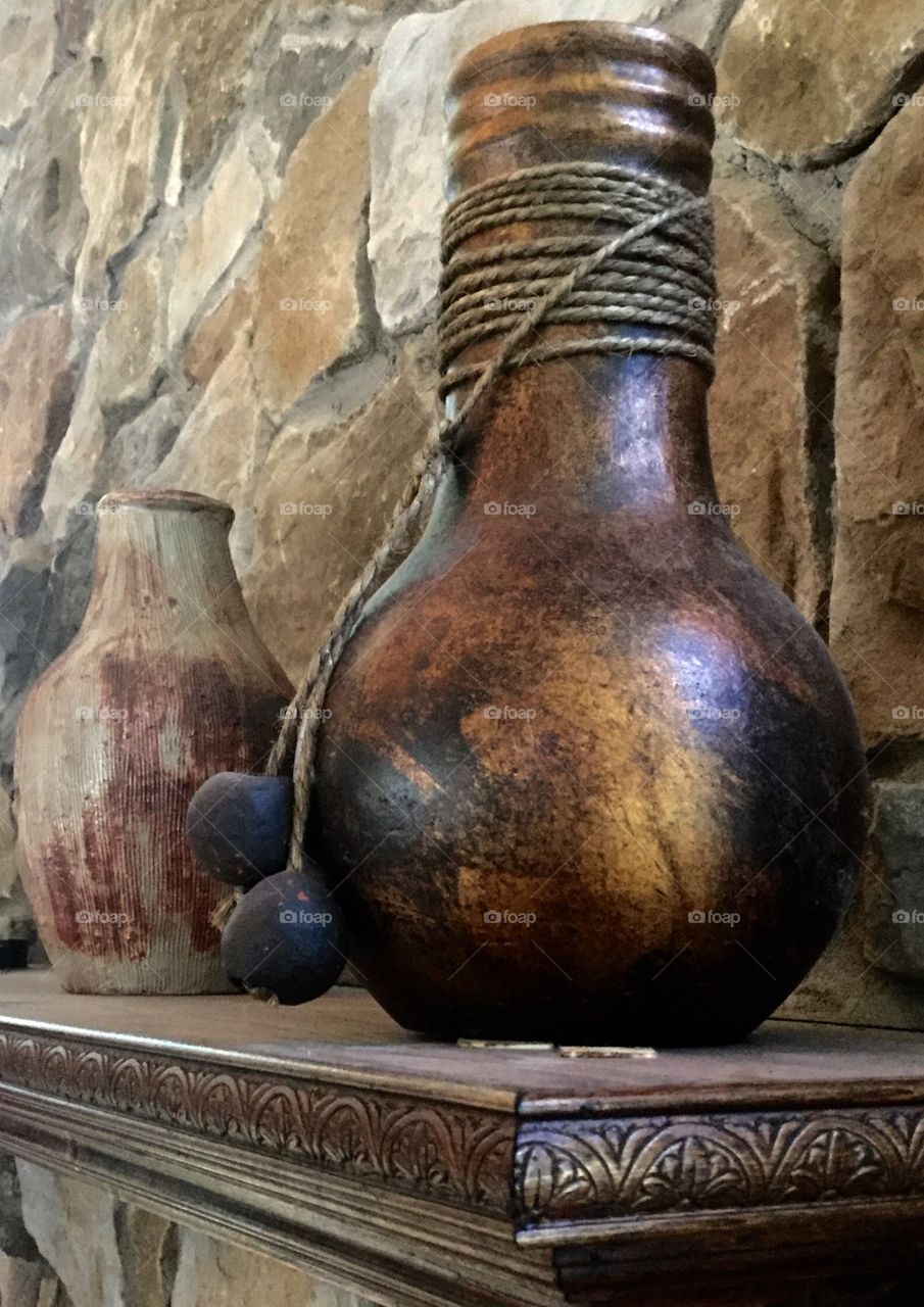 Vase On Shelf
