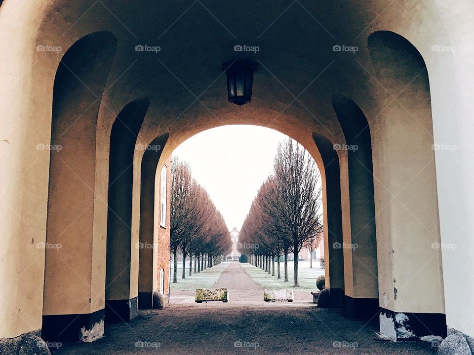 Arcade towards the alley 