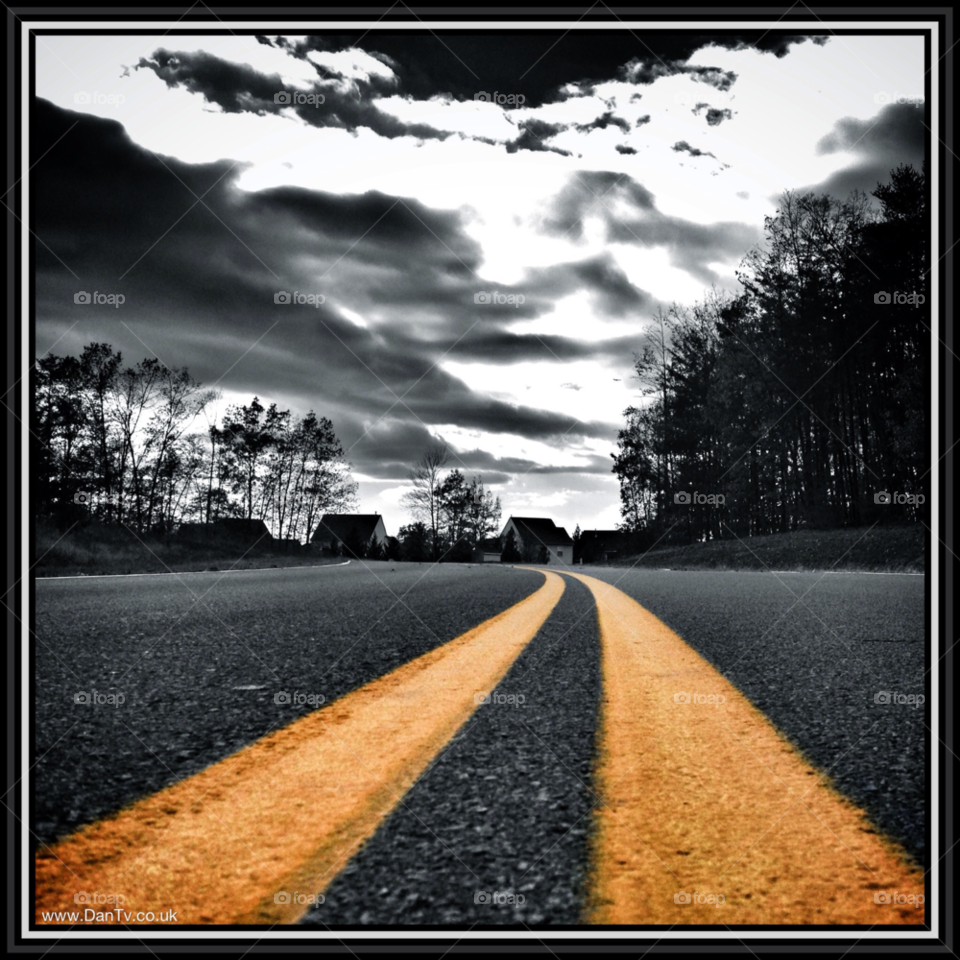 yellow road home drive by dantvusa