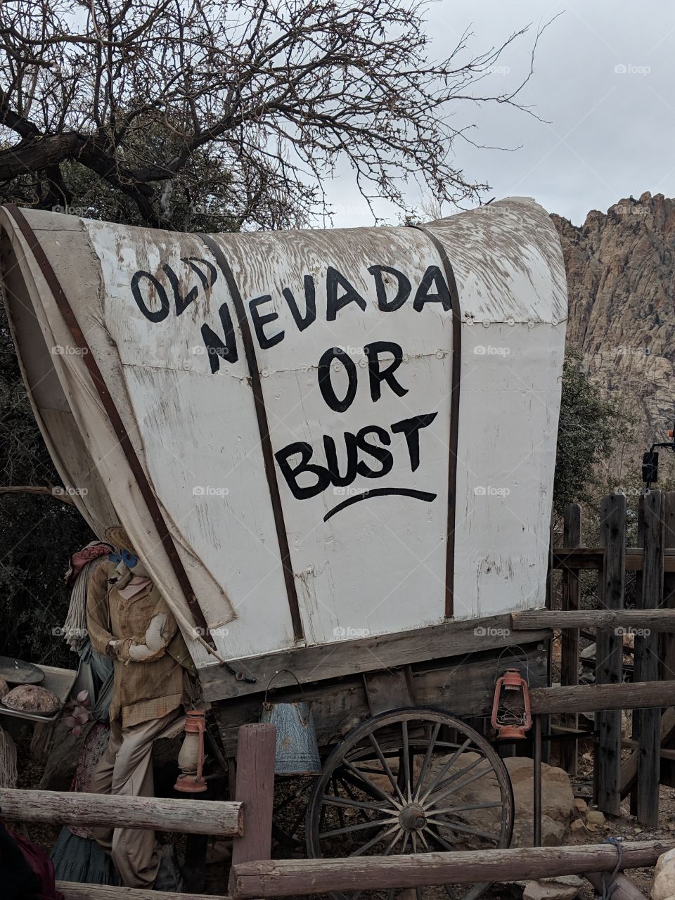 Old Nevada or Bust.  Bonnie Springs Ranch, Nevada
