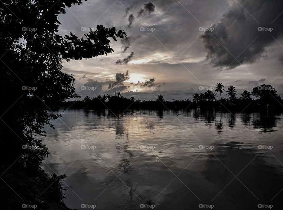 rainy cloud n reflection