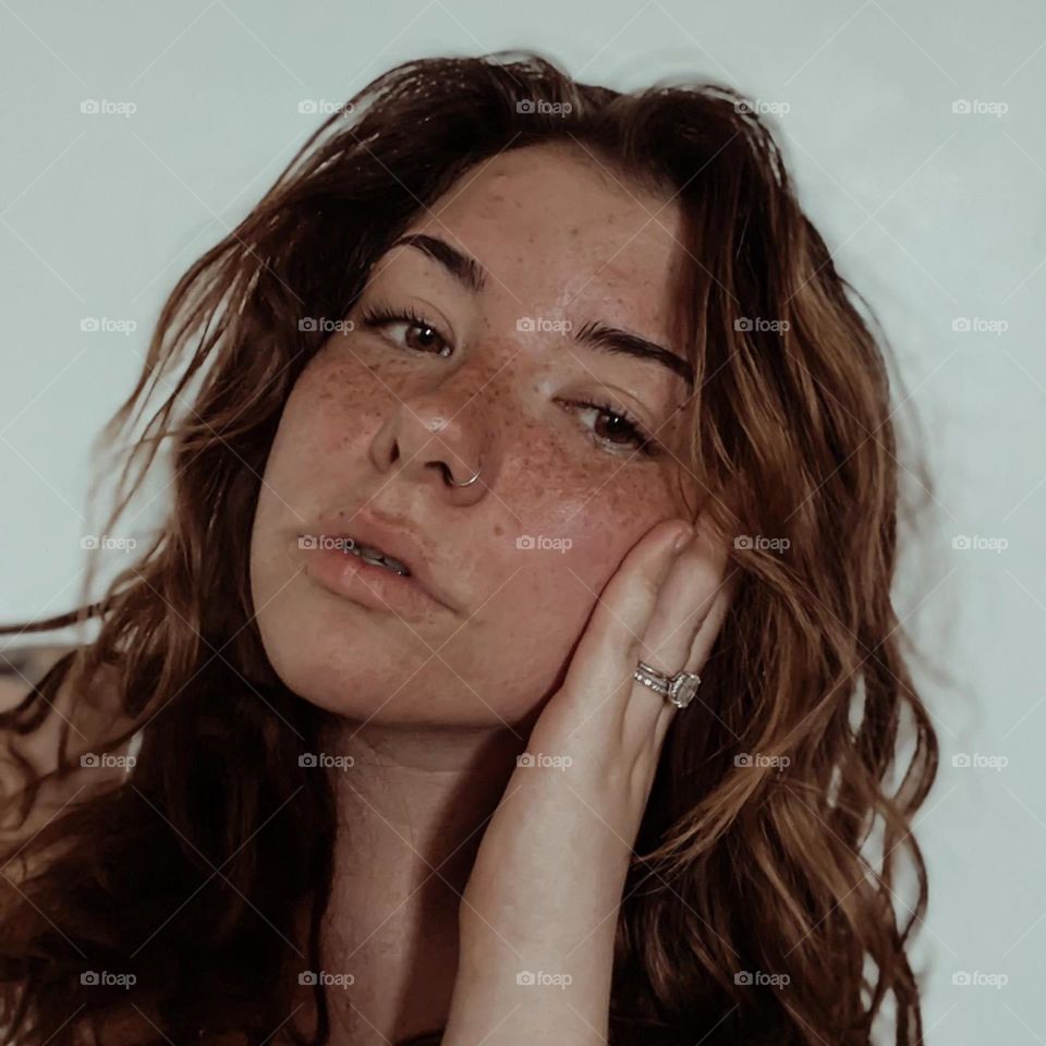 Girl with freckles