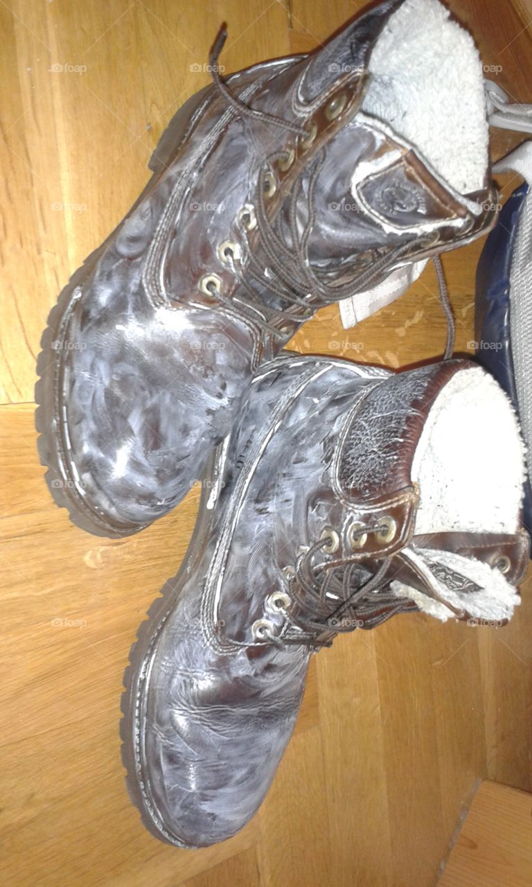 Taking care of the boots