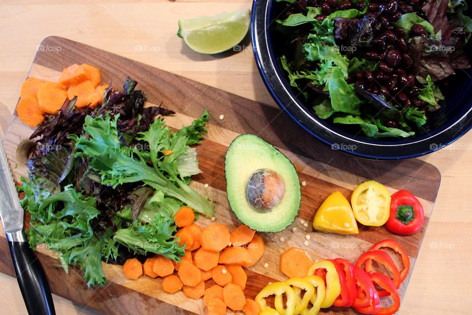 Fresh, crisp ingredients make for the perfect taco salad!