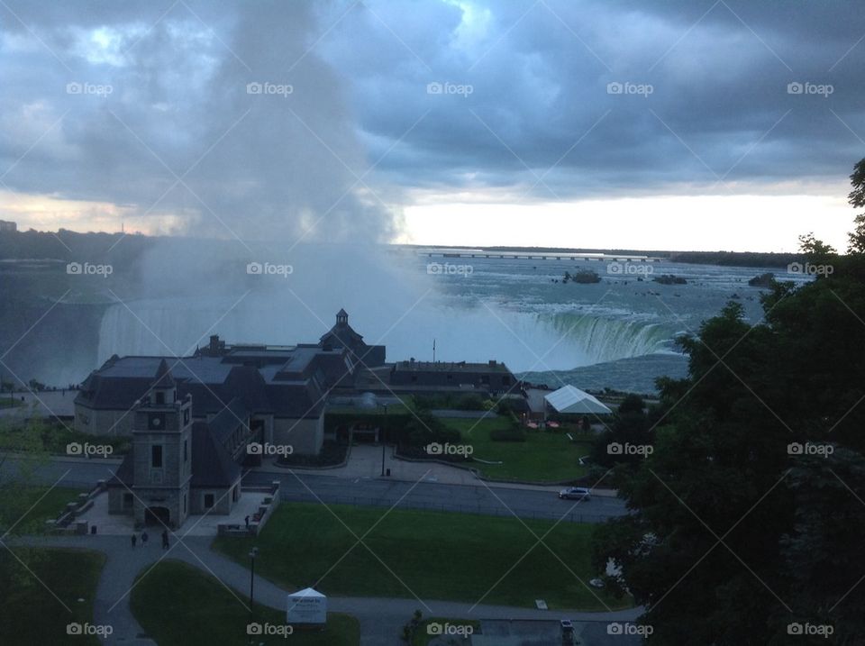 Storm over the Falls