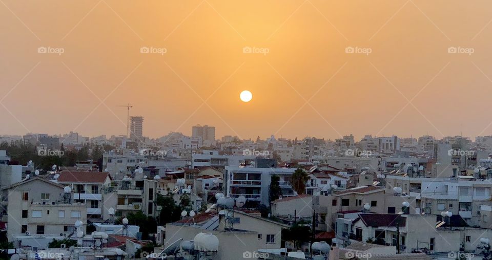 Sundown over Limassol 
