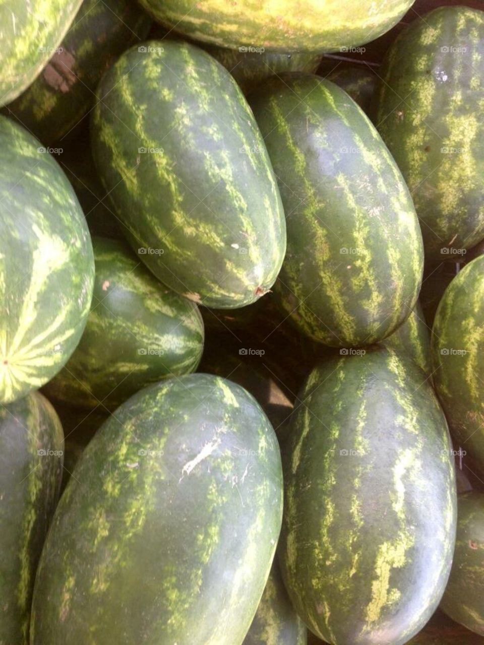 Watermelon pile 