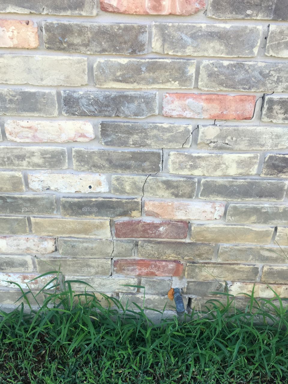 Cracked brick