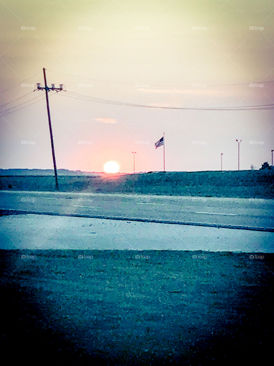 Sun Going Down in the Delta
