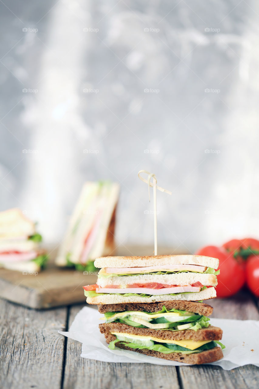 Tasty sandwiches