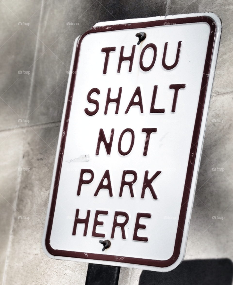 church funny parking signs by -30-