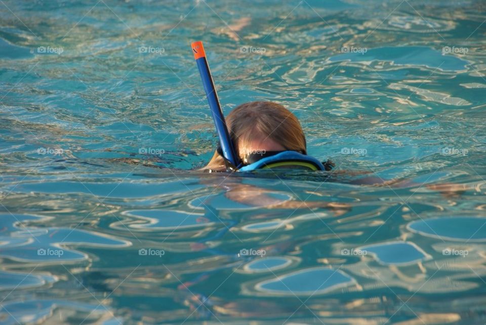 Swimming in pool