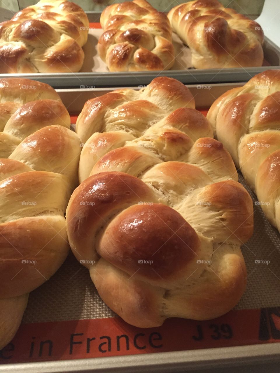 Challah bread for my neighbors. 