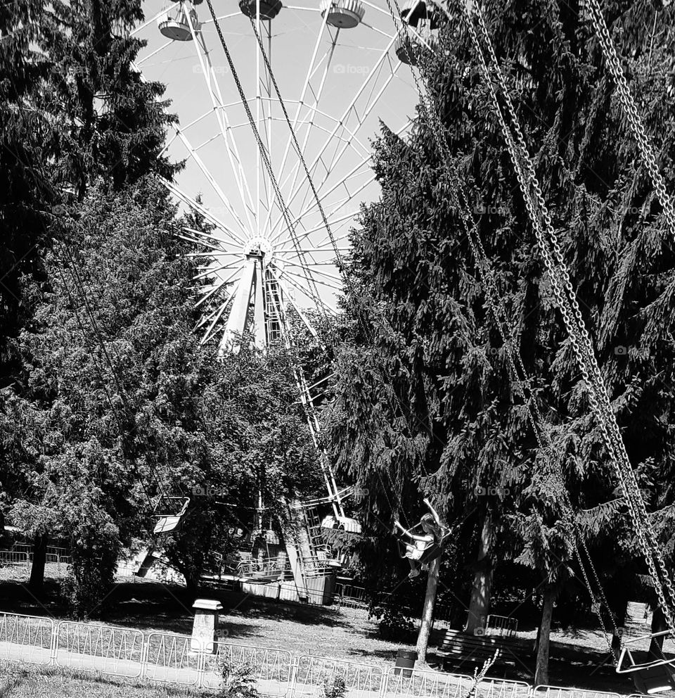 spending a day in the amusement park