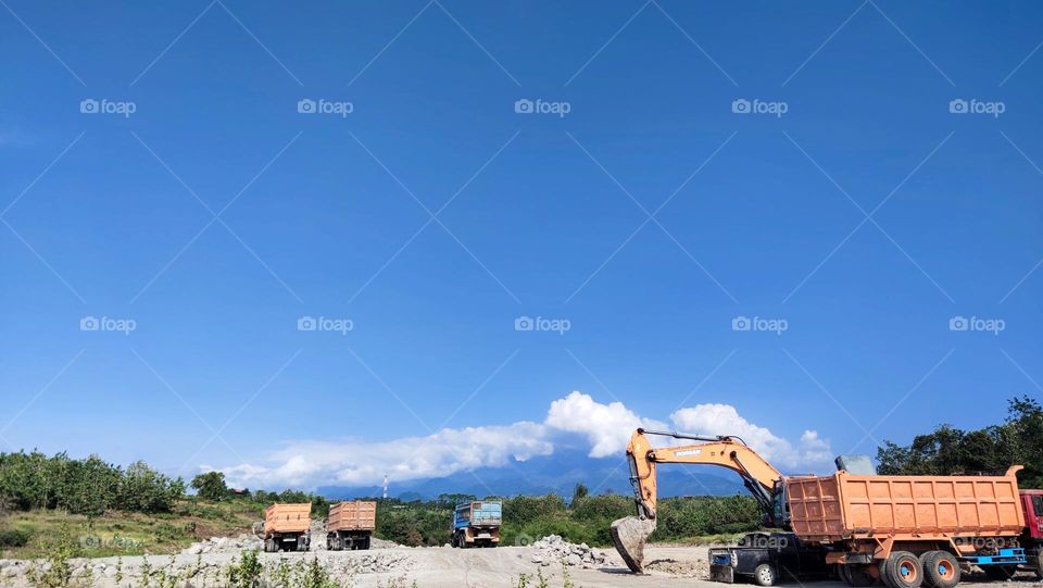 kendaraan kendaraan proyek