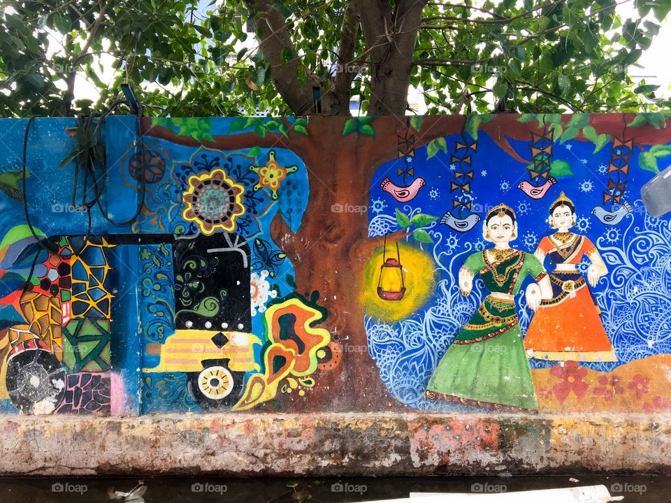 Mural depicts not to chop the tress