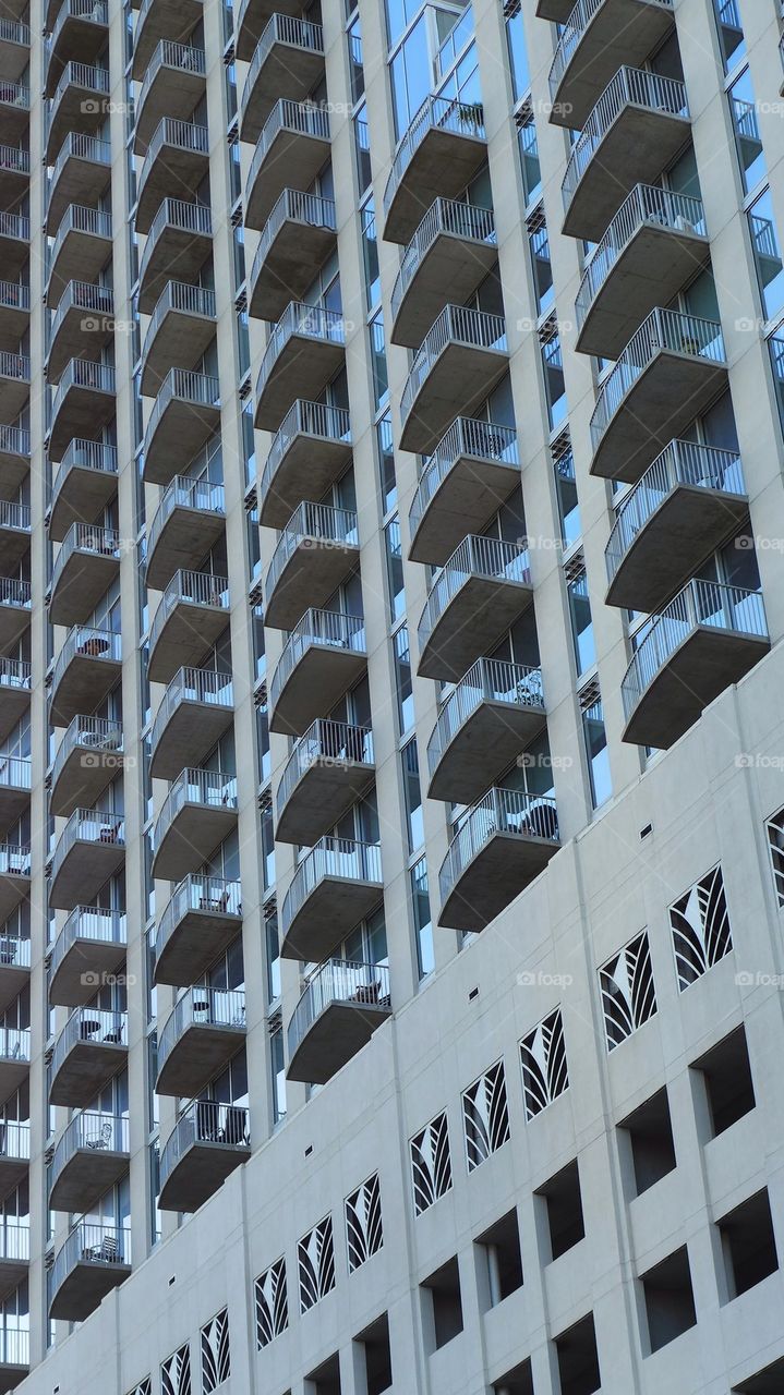 Apartment Building balcony repetition