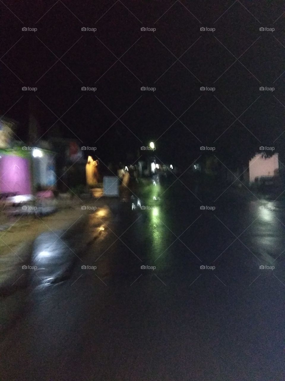 dark hallway at midnight