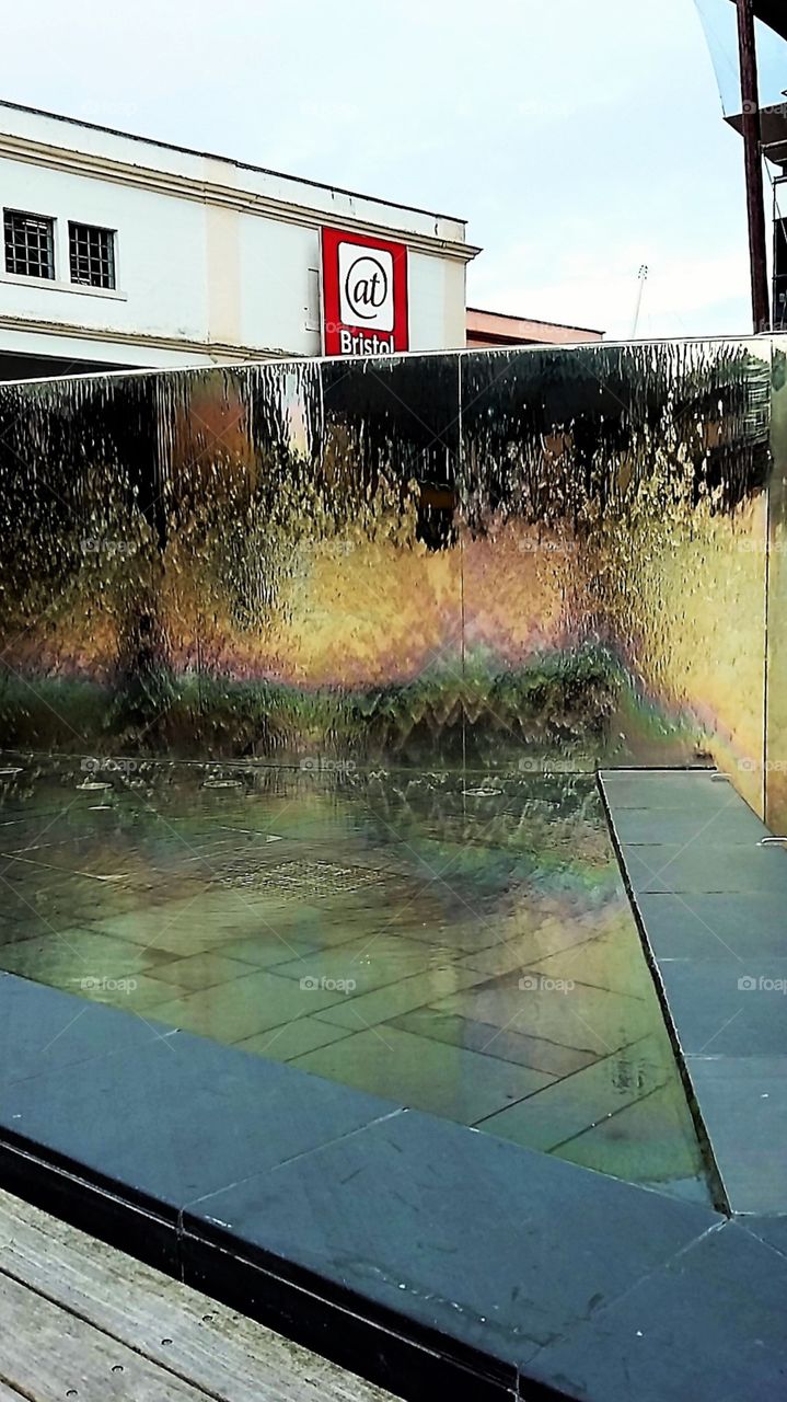 Outside water feature