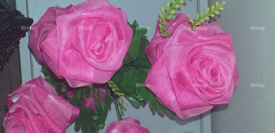 pink rose artificial