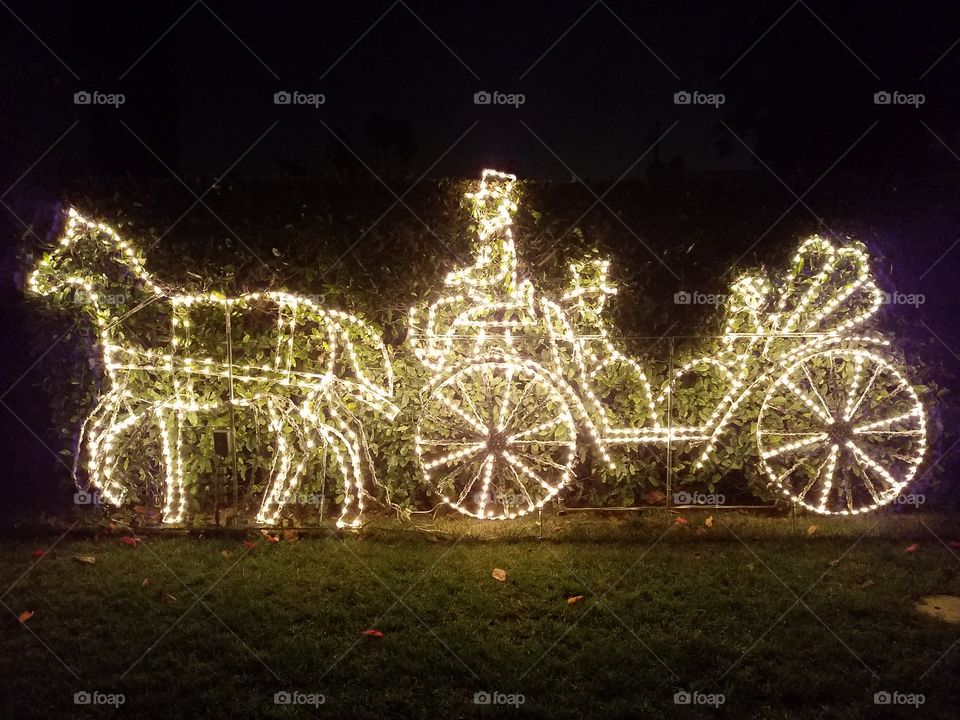 Christmas chariot Light Show