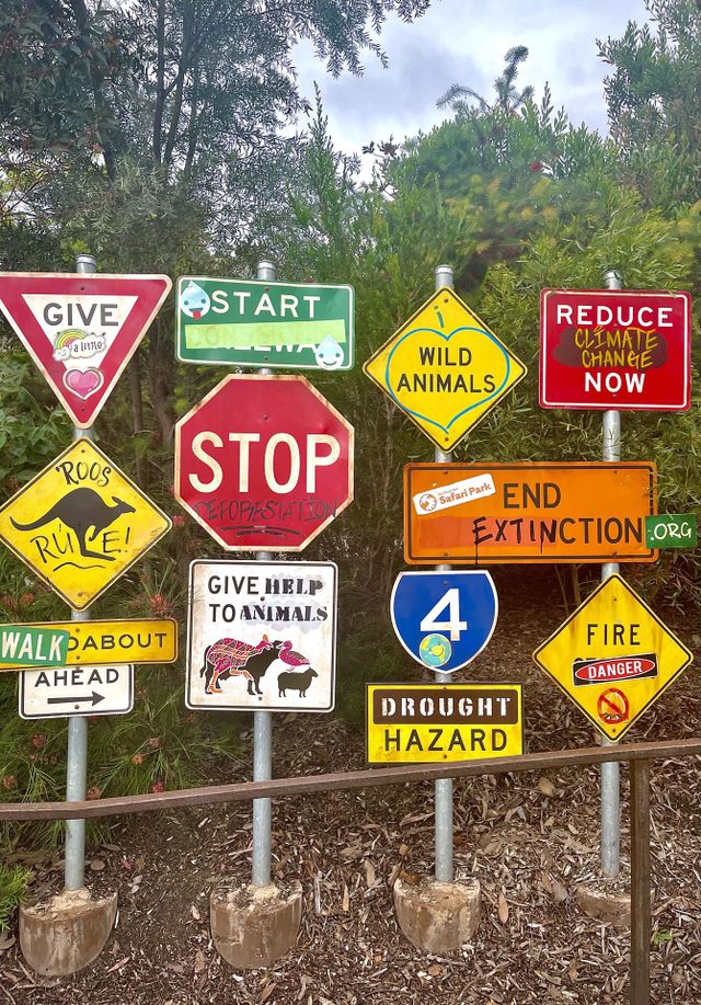 signs all over