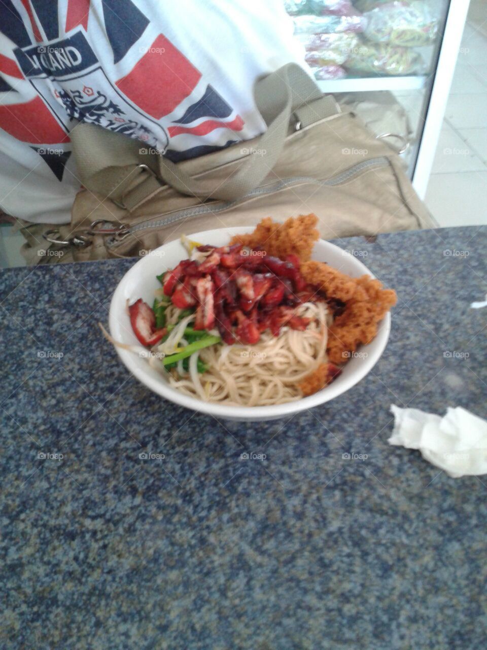 noodle with pork n vegetable