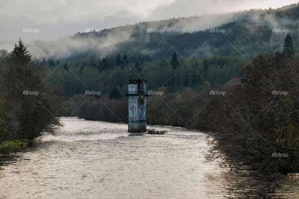 Abandoned bridge . Scotland 