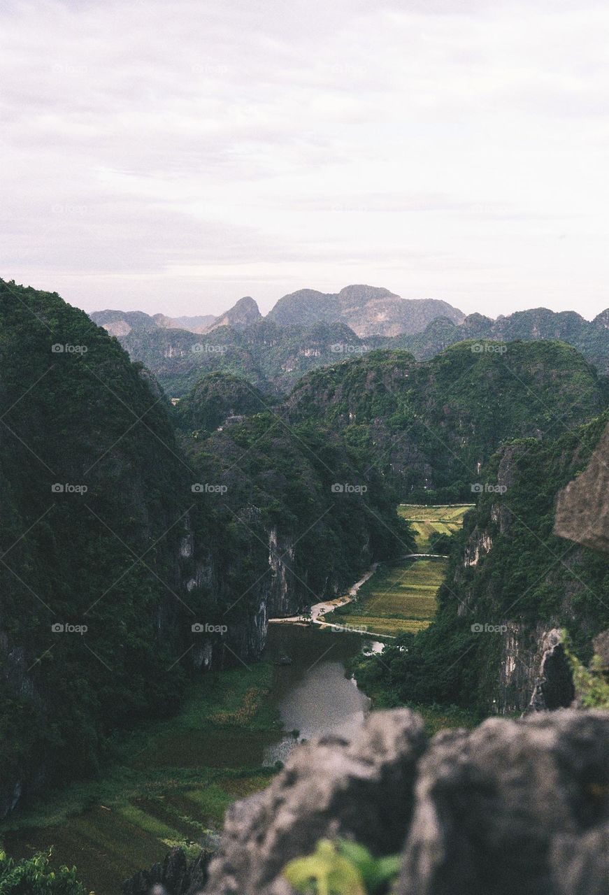 Ninh Binh in northern Vietnam, shot on film 