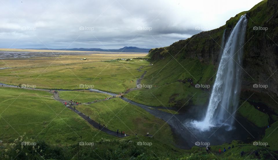 A magnificent falls overlooking 