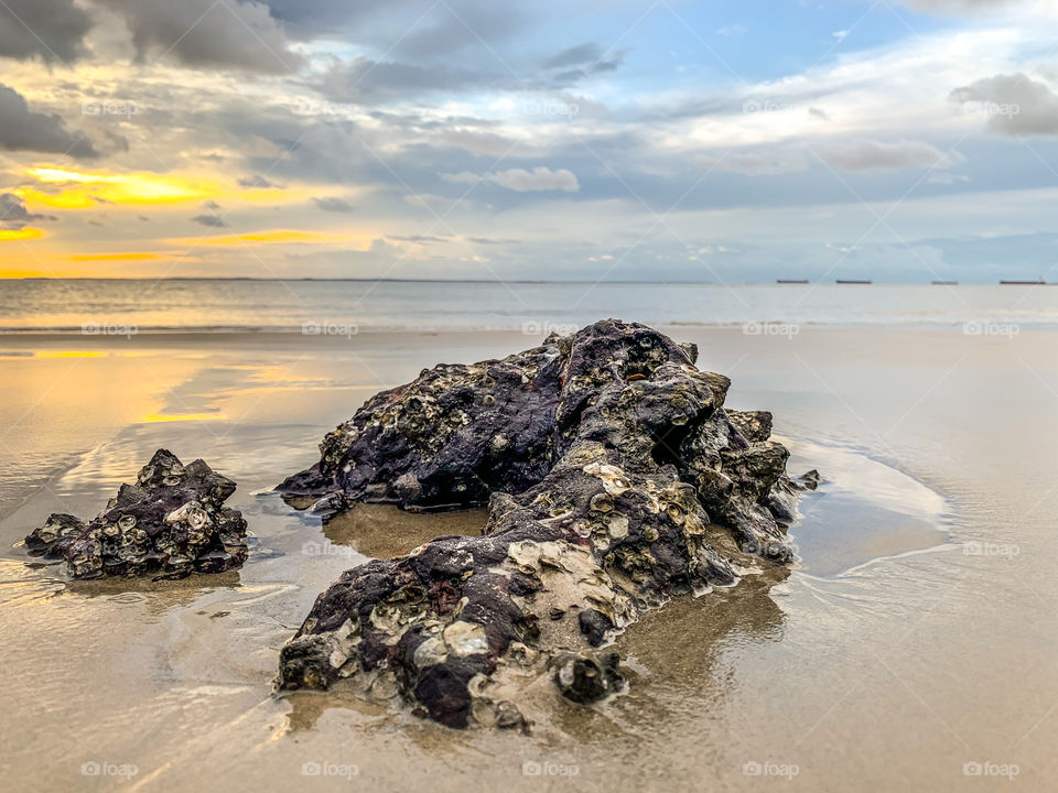 Sunset at the Beach in São Luís, Maranhão, Brazil