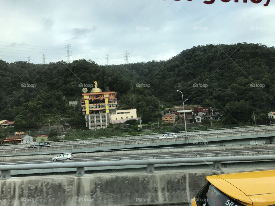 Taiwan street view, on the road, road trip, highway, freeway, on the bus, in the car