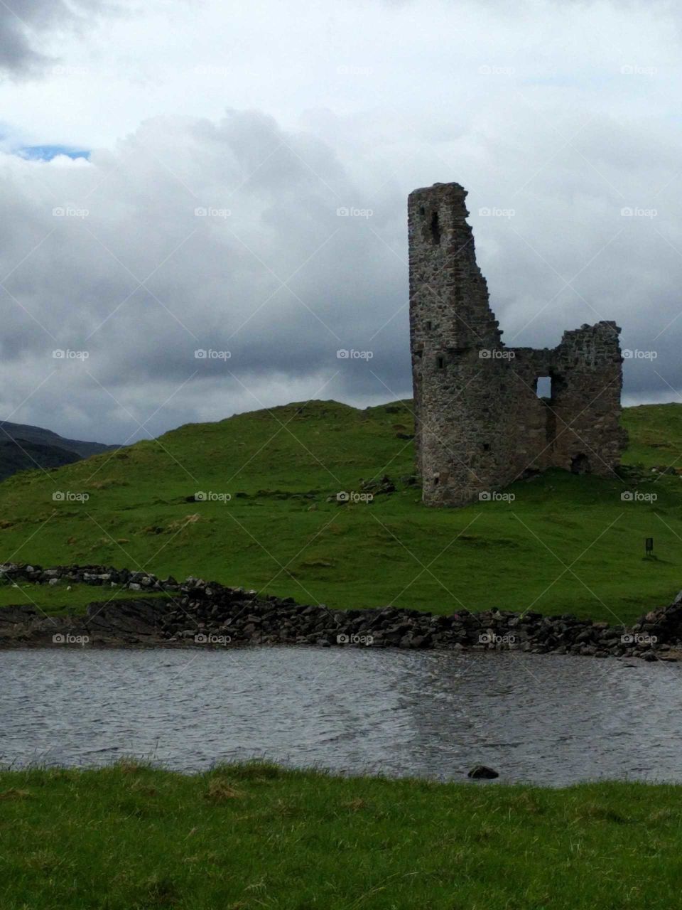 Castle ruins in Scotland