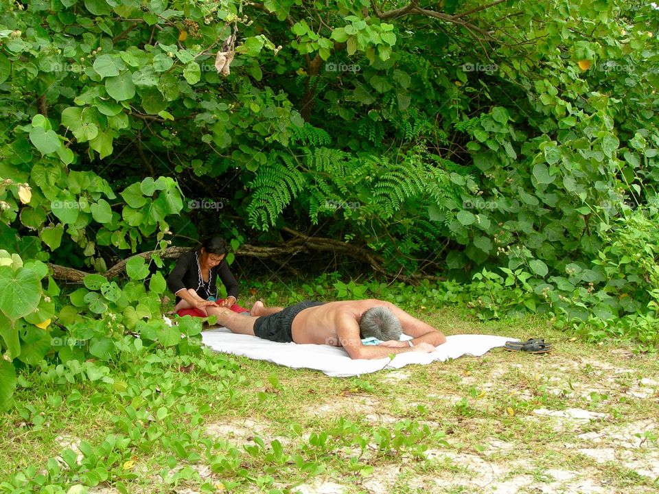 Massage by the beach