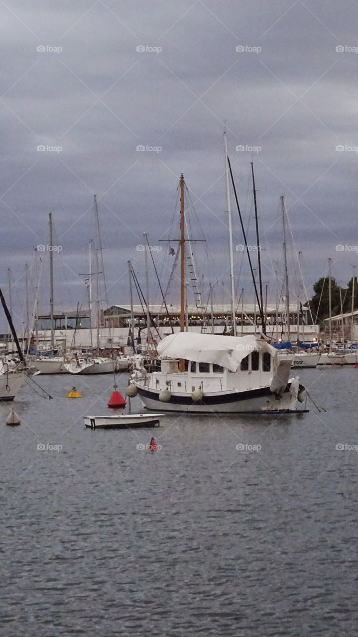 Yacht in Microlimano Greece