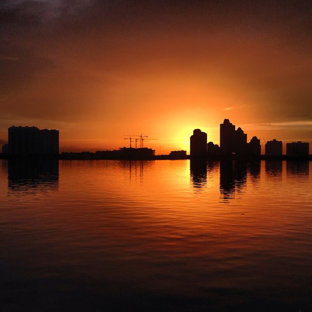 Sky on fire . Sunset powerful colors 