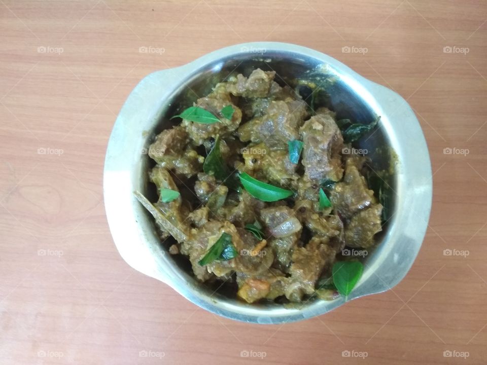 Mutton fry - South Indian style
