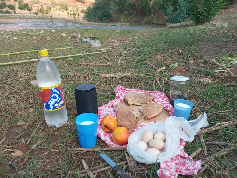 Breakfast in nature