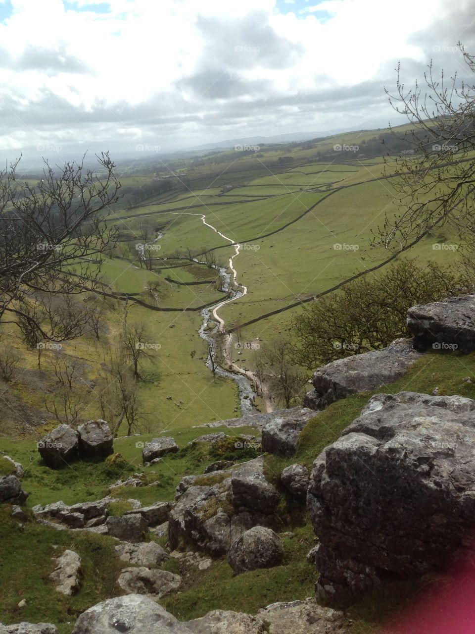 Path and river below