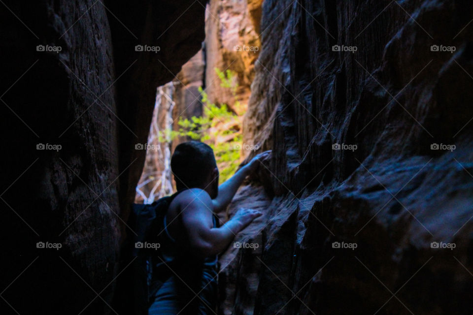 Through the narrow canyon 