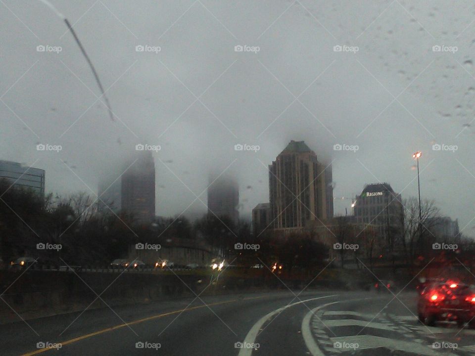 gloomy day in Atlanta