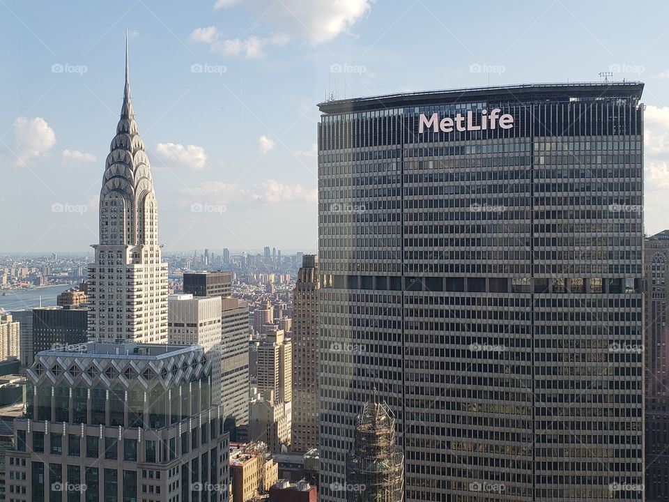 MetLife and Chrysler Building