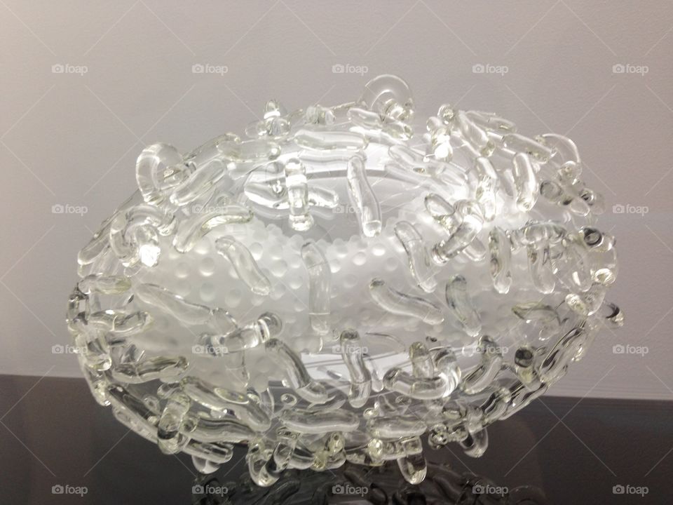 Smallpox Virus of glass