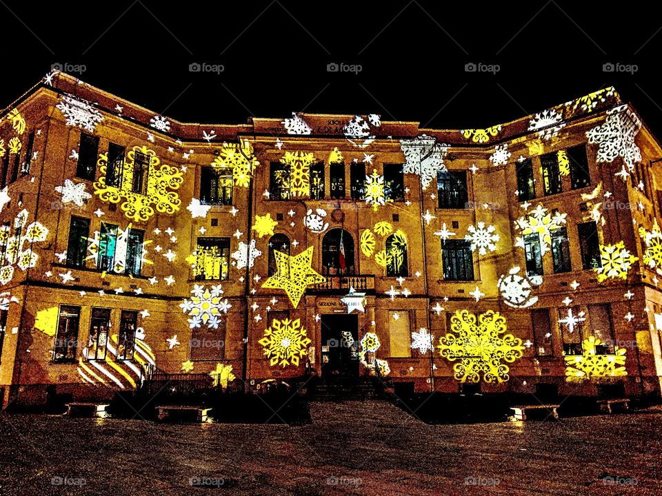 Lights in Venaria Reale Italy 