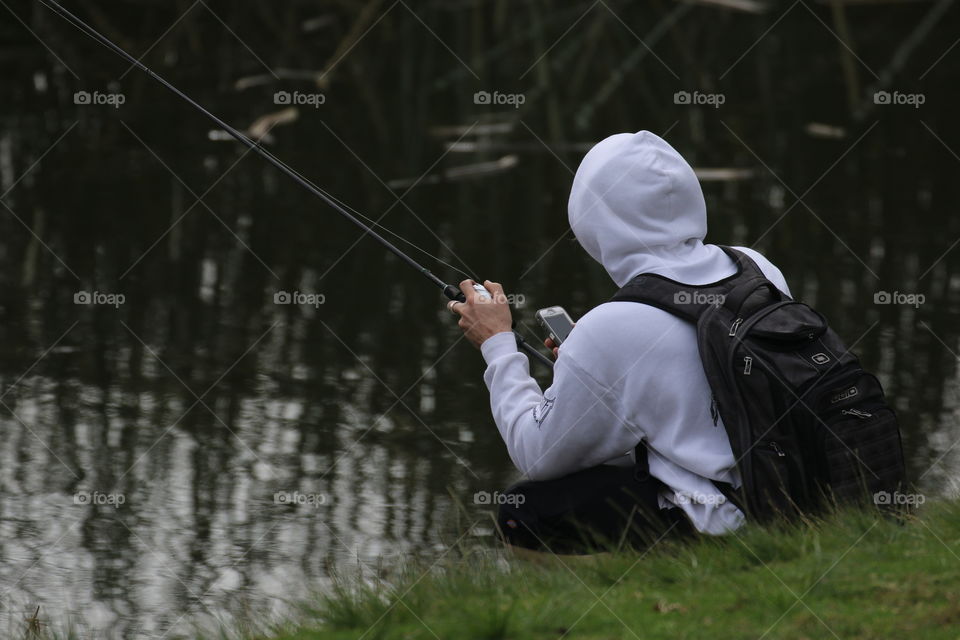 Fishing horizontal view 